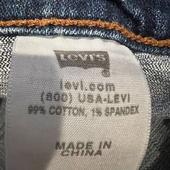 LEVI'S 515 SIZE 12 MID RISE DENIM CASUAL COASTAL EVERYDAY COMFORT MIDI SHORTS - Picture 3 of 3